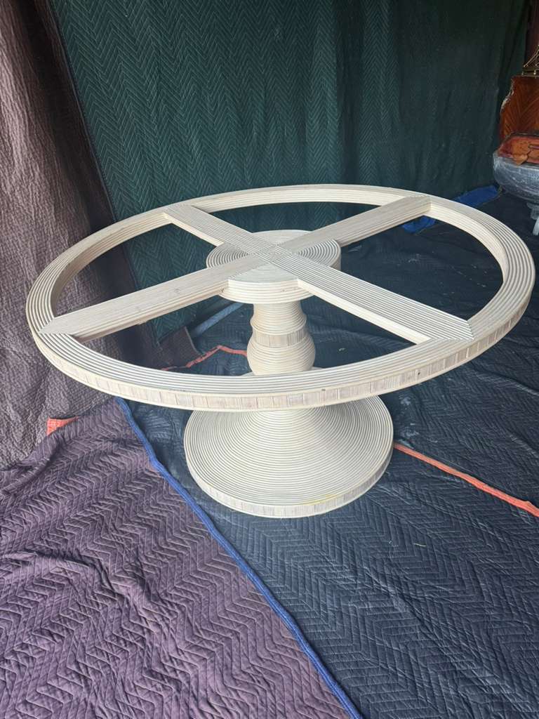 Pencil Reed Pedestal Table