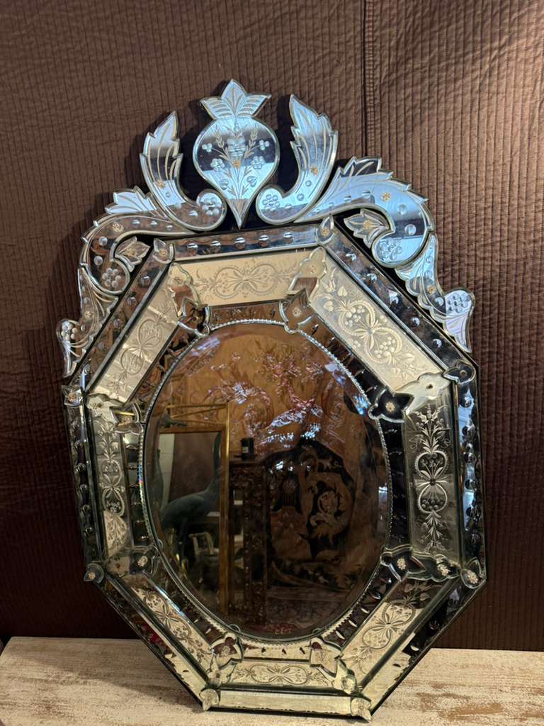 Venetian Etched Mirror